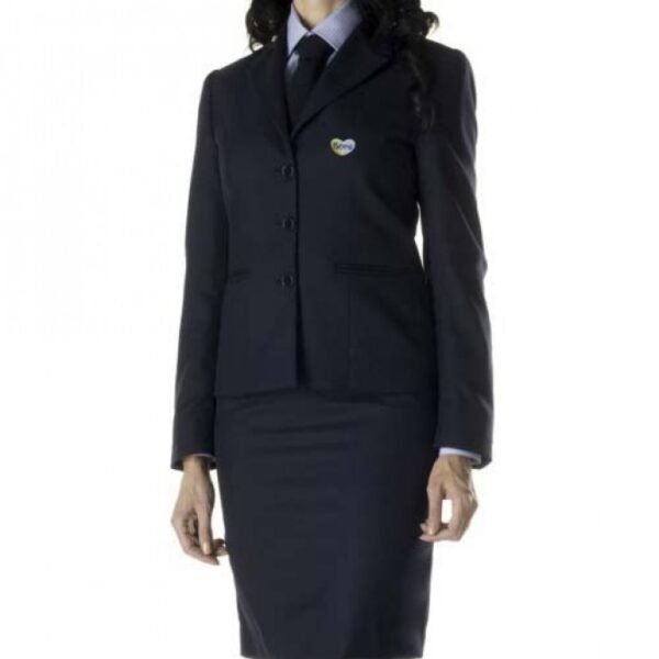 ROYAL BLUE RECEPTIONIST UNIFORM SUIT