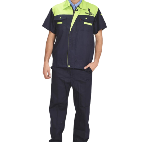 SUMMER WORKWEAR NAVY BLUE-GREEN CLOTHES FOR MEN