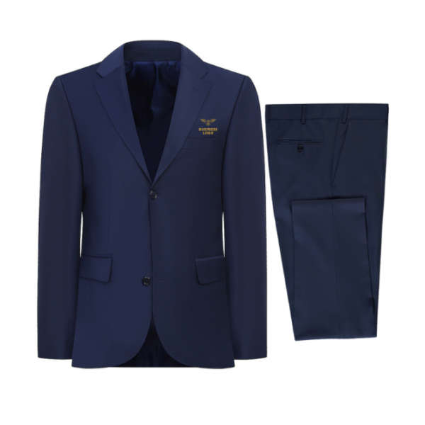 PERSONALIZED NAVY BLUE BUSINESS SUIT