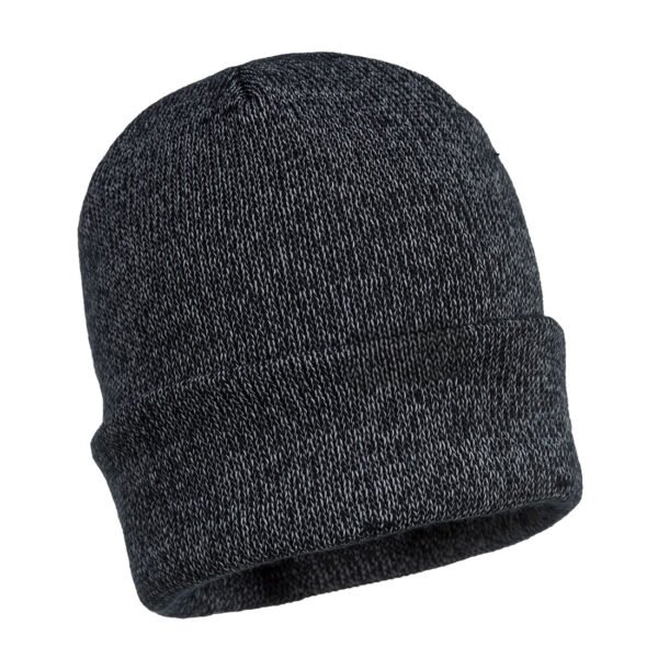 Reflective Yarn Beanie Black PW07