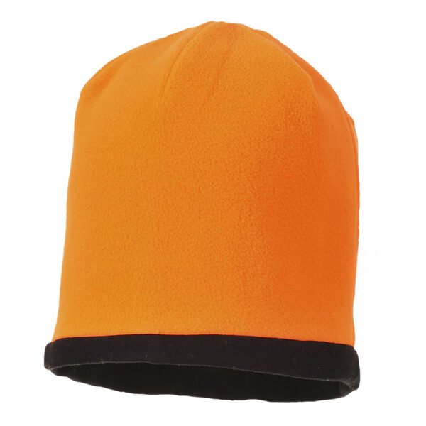 Reversible Hi-Vis Beanie Hat Orange/Black PW09