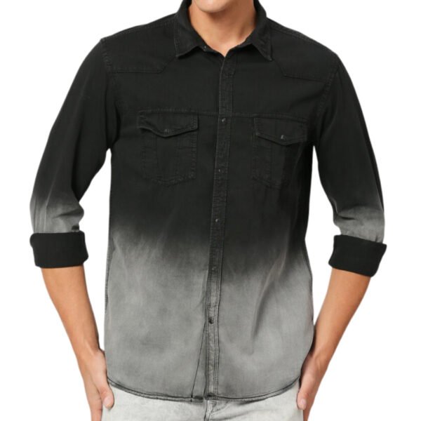PRINTED FULL SLEEVE DENIM SHIRT DS07