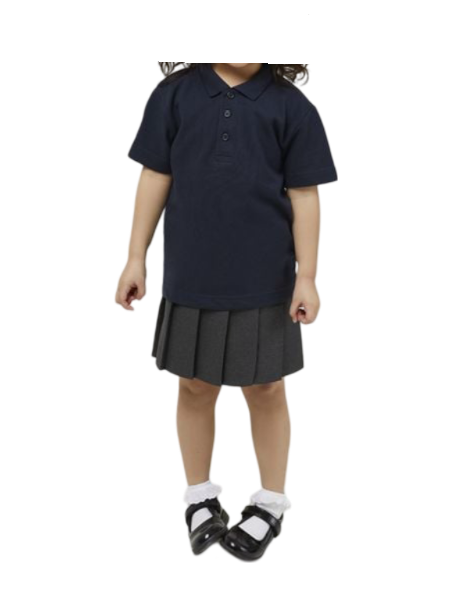 Standard Fit Short Sleeve School Polo Shirt Navy SU37