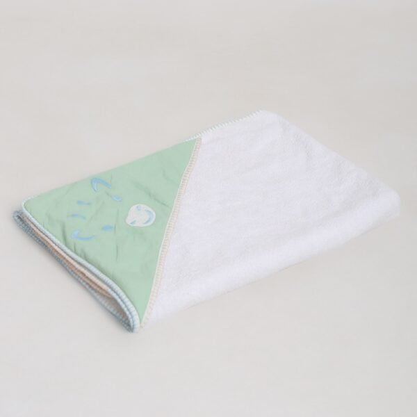 White Cotton Embroidered Bath Towel Large