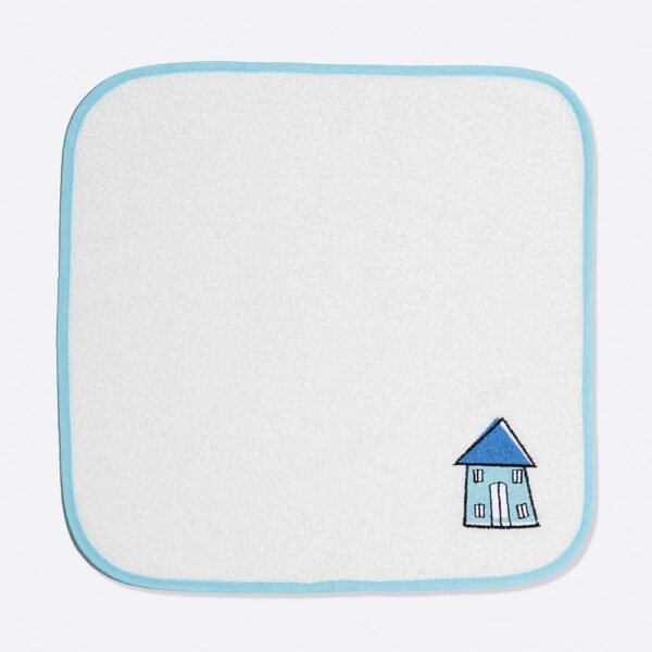 White Cotton Embroidered Face Towel
