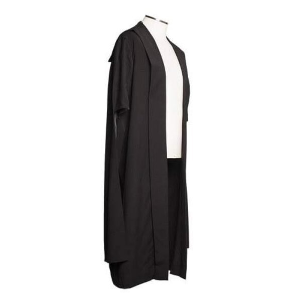 Black judicial robe uniform